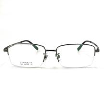 Armações de óculos de metal retângulo vintage personalizados para homens