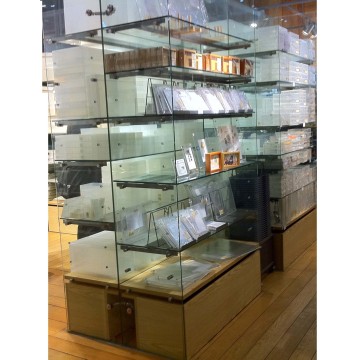 Glass Shelving System for Store