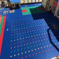 plastic outdoor kindergarten playground floor mat