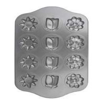 -Aderente cozimento 12 xícaras flor forma Muffin Pan DIY molde do bolo do copo