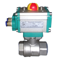 Pneumatic flanged ball valve