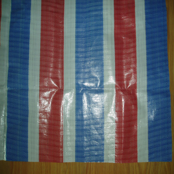 Multi Colors Striped Tarpaulin Waterproof Fabric