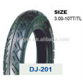 china deji motorcycle tires/tyre and tube price 3.00-10TT/TL