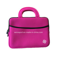 Pink Color 10" Neoprene Notebook Cover with Handle Strap (SNLS14)