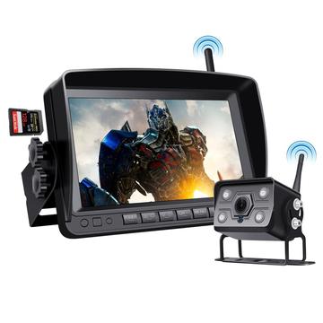 Ahd Wireless Bus Truck 7 Inch Monitor Dc12V 24V Revers Camera Rear View Kit For Truck Trailer