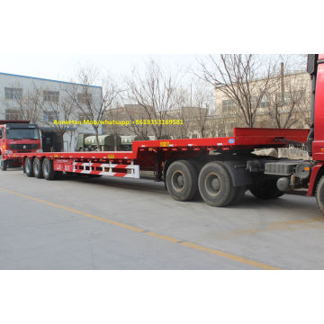 Multi axles 40ft flatbed iso container trailer