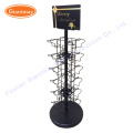 Customized Greeting Postcard Wire Rotating Display Postcard Counter Display Metal Stands Gift Cards Rotatable