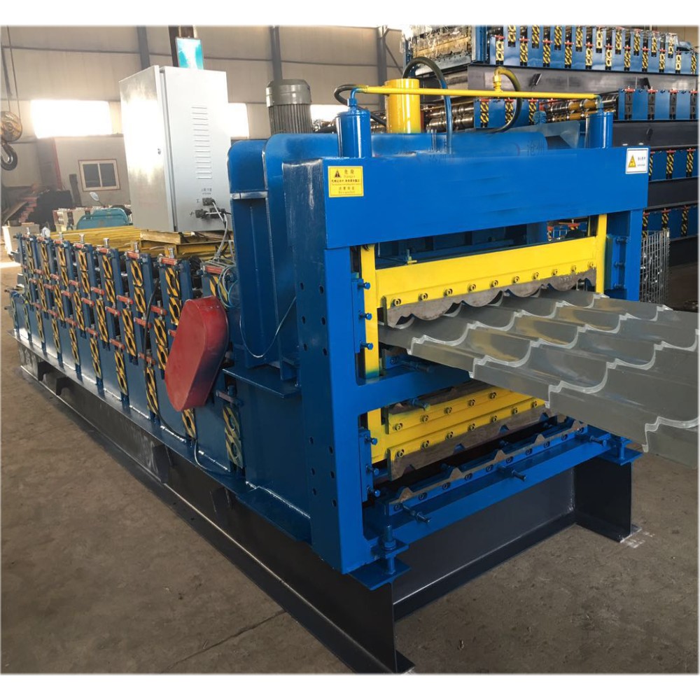 Corrugated Trapezoidal Glazed Three Layer Machine