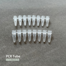 PCR de plástico desechable tiras de 8 tubos Tubos de PCR