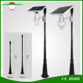 Vente chaude Prix bon marché 6W Tout en une rue solaire Light Peach Apple Shape Garden Street Light avec poteau en option Optionnel