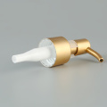 shampoo body lotion 24/410 28/410 UV coating metallized gold color glass bottle stopper lotion pump top cap mould