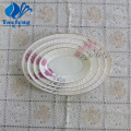 Opal Glass Pressing Oval Plate