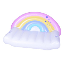 Regenbogen-aufblasbarer Liegestuhl Faules Sofa-Set innen