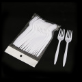 Ensemble de couverts de table en plastique jetable écologique, fourchette, cuillère et serviette