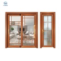 Waterproof  aluminium double leaf sliding door design