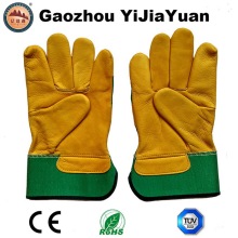 Guantes de trabajo de cuero industrial de trabajo de mano para la venta al por mayor