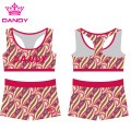 Impressão personalizada Sublimated Cheerleading Practice Wear