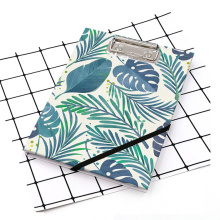 Leaves style A5 clipboard with notebook