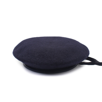 Custom High Quality Adjustable Sweatband Wool Beret