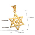 Neuestes Design Star Of David shaped 316l Edelstahl Schmuck Anhänger