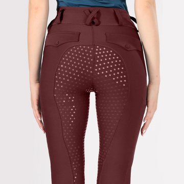 Hochwertige Damen Reiter Leggings mit Taschen