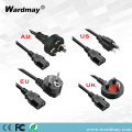 Netzkabel für Haushaltsgeräte US / Au / EU / UK-Stecker