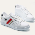 2021 side strap with stars white Vulcanized Shoes