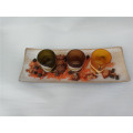 Boat Shape Wooden Candle Tray Set