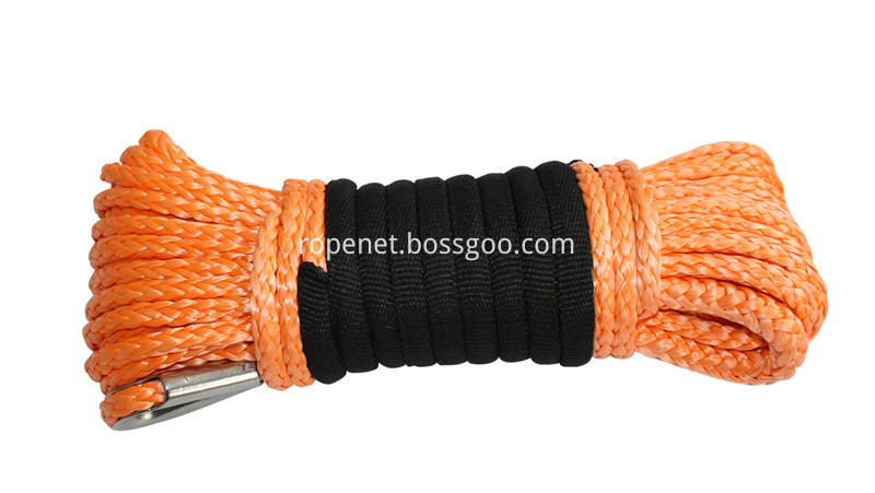 Orange UHMWPE Winch Rope 800px