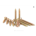 Yellow Zinc Pozi Drive Chipboard Screw