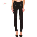 Polyester Pants Double Zipper Design Legging