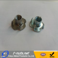 Zinc Plated 4 Prong Tee nuts