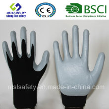 Coque en polyester 13G avec gants de travail en nitrure (SL-N115)
