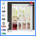 JHK- 3 Panel Bathroom Wood Sliding Glass Door System