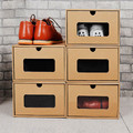 E-Flute Carton Kraft Corrugated Paper Storage Shoe Box