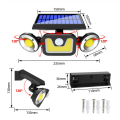 Lámparas de pared solar LED al aire libre luz de jardín