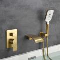 Concealed Wall Tub Faucet Set with Hand Shower