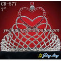 tiara de diamantes de imitación de San Valentín