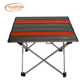 Tables de camping portables compactes avec plateau en aluminium