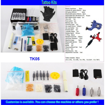 Wholesale Brand Quality Cheap Tattoo Kit with 2 Gun Tk05