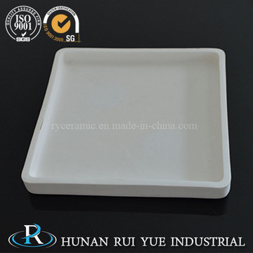 High Temperature Corrosion Resistance Rectangular Alumina Ceramic Tray Crucible for Furnace Kiln