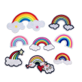 embroidery patch Garment Apparel Accessories Badges Rainbow