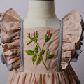 Dollcake hand Embroidered cotton linen dress for Spring