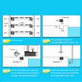 Extendable Swimming Pool Stainless Steel Ladder 2/3/4 Steps