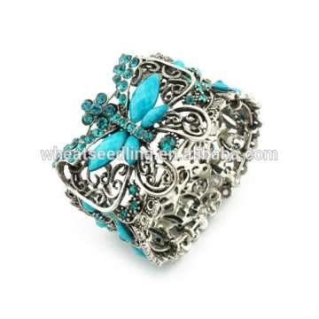 Vintage TOP quality Butterfly Resin Bracelets Bangles Rhinestone Bangles BA19