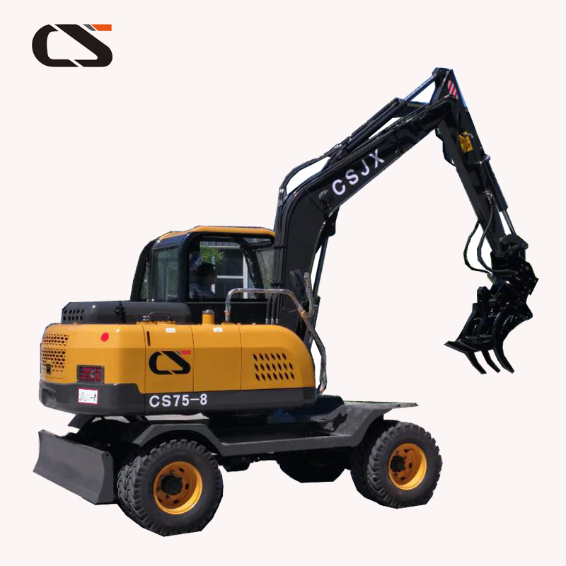 four wheel drived 6T/7Ton wheel excavator