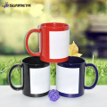 Blank black sublimation ceramic coated patch mug