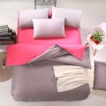 Comfortable Microfibre  Polyester Solid  Bedding Duvet Cover Set