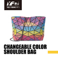 Custom changeable color PU fasion ladies bag