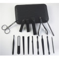 Manicure and pedicure set black oxide